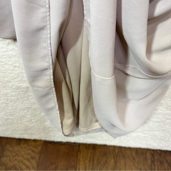 Show Me Your MuMu Gray Empire Waist Gown Large - Picture 5 of 11